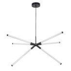 Pakabinamas šviestuvas Nivaro LED 36W 3000K Šilta balta (Juoda)