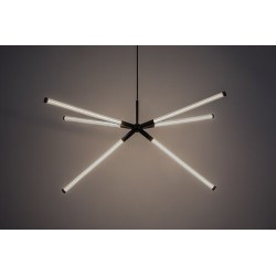 Pakabinamas šviestuvas Nivaro LED 36W 3000K Šilta balta (Juoda)