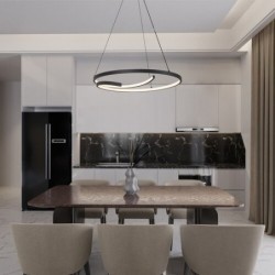 Pakabinamas šviestuvas Niloo LED 40W 4000K Neutrali balta (Juoda)