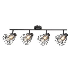 Lubinis šviestuvas Emerencia E14 4x MAX 40W (Juoda)