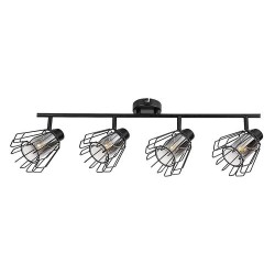 Lubinis šviestuvas Emerencia E14 4x MAX 40W (Juoda)