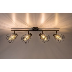 Lubinis šviestuvas Emerencia E14 4x MAX 40W (Juoda)