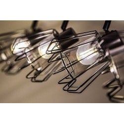 Lubinis šviestuvas Emerencia E14 4x MAX 40W (Juoda)