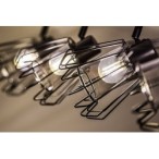Lubinis šviestuvas Emerencia E14 4x MAX 40W (Juoda)