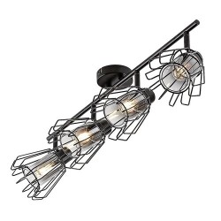 Lubinis šviestuvas Emerencia E14 4x MAX 40W (Juoda)