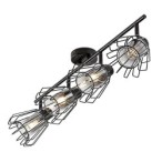 Lubinis šviestuvas Emerencia E14 4x MAX 40W (Juoda)