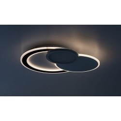 Lubinis šviestuvas Stavros LED 40W 3000-6500K CCT keičiama balta spalva (Juoda)