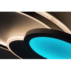 Lubinis šviestuvas Stavros LED 40W 3000-6500K CCT keičiama balta spalva (Juoda)