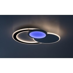 Lubinis šviestuvas Stavros LED 40W 3000-6500K CCT keičiama balta spalva (Juoda)