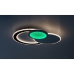 Lubinis šviestuvas Stavros LED 40W 3000-6500K CCT keičiama balta spalva (Juoda)