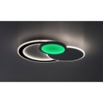 Lubinis šviestuvas Stavros LED 40W 3000-6500K CCT keičiama balta spalva (Juoda)