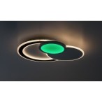 Lubinis šviestuvas Stavros LED 40W 3000-6500K CCT keičiama balta spalva (Juoda)
