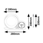 Stalinis šviestuvas Wakeway LED 5W (Balta)