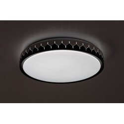 Lubinis šviestuvas Malin LED 24W 3000-6500K CCT keičiama balta spalva (Juoda, Pilka)