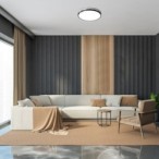 Lubinis šviestuvas Malin LED 24W 3000-6500K CCT keičiama balta spalva (Juoda, Pilka)