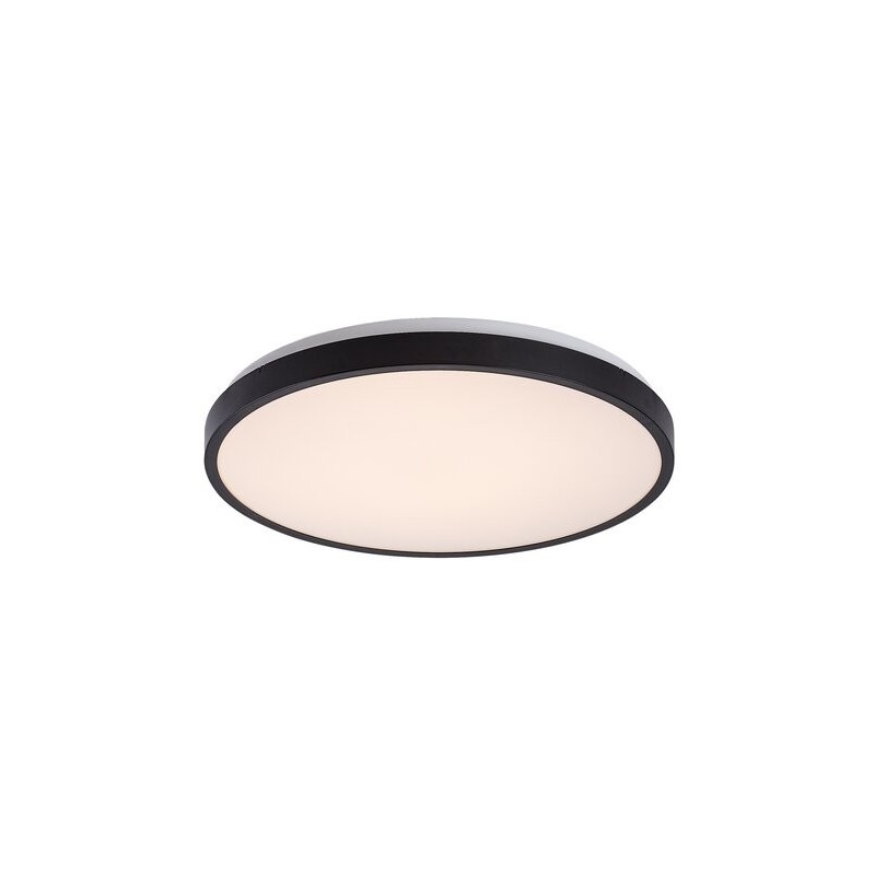 Lubinis šviestuvas Alenzo LED 36W 3000-6000K CCT keičiama balta spalva (Juoda)