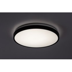 Lubinis šviestuvas Alenzo LED 36W 3000-6000K CCT keičiama balta spalva (Juoda)