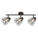 Lubinis šviestuvas Emerencia E14 3x MAX 40W (Juoda)