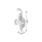 Sieninis šviestuvas Zofrael LED 6W 3000K Šilta balta (Aukso)