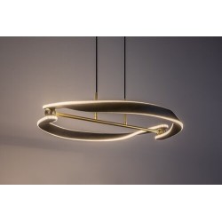 Pakabinamas šviestuvas Adalind LED 40W 3000K Šilta balta (Juoda, Aukso)