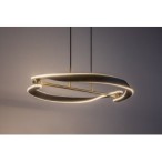 Pakabinamas šviestuvas Adalind LED 40W 3000K Šilta balta (Juoda, Aukso)