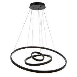 Pakabinamas šviestuvas Isaure LED 100W 3000, 4000, 6500K CCT keičiama balta spalva (Juoda)