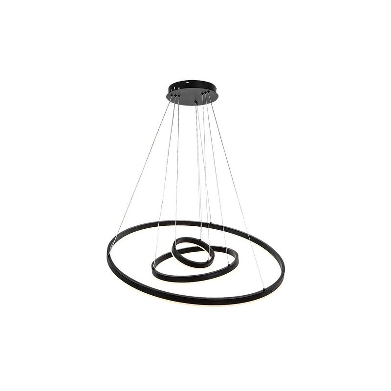 Pakabinamas šviestuvas Isaure LED 100W 3000, 4000, 6500K CCT keičiama balta spalva (Juoda)