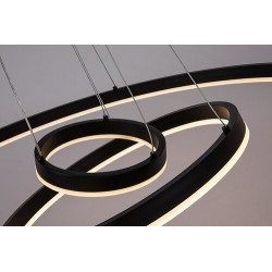 Pakabinamas šviestuvas Isaure LED 100W 3000, 4000, 6500K CCT keičiama balta spalva (Juoda)