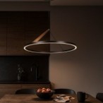 Pakabinamas šviestuvas Renara LED 40W 3000K Šilta balta (Juoda, Aukso)