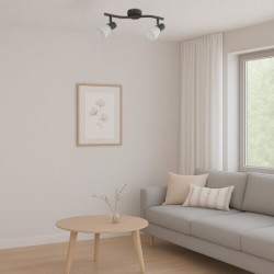 Lubinis šviestuvas Soma E14 2x MAX 40W (Juoda)