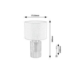 Stalinis šviestuvas Glovy E14 1x MAX 40W (Žalia)