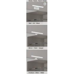 Sieninis šviestuvas Oliro LED 4W 4000K Neutrali balta (Chromo)