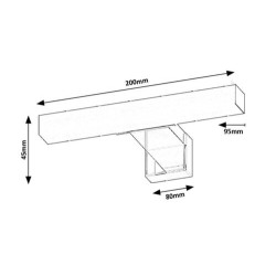 Sieninis šviestuvas Oliro LED 4W 4000K Neutrali balta (Chromo)