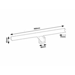 Sieninis šviestuvas Oliro LED 6W 4000K Neutrali balta (Juoda)
