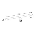 Sieninis šviestuvas Oliro LED 9W 4000K Neutrali balta (Juoda)