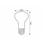 LED lemputė E14 Filament-LED 4W R50 4000K Neutrali balta