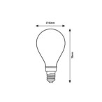 LED lemputė E14 Filament-LED 6W G45 4000K Neutrali balta