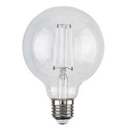 LED lemputė E27 Filament-LED 7W G95 3000K Šilta balta
