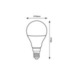 LED lemputė E14 SMD-LED 5W G45 3000K Šilta balta