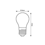 LED lemputė E27 SMD-LED 5W G45 3000K Šilta balta