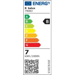 LED lemputė E27 SMD-LED 7W A60 3000K Šilta balta
