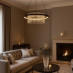 Pakabinamas šviestuvas Maribell LED 40W 3000, 3500, 4000K CCT keičiama balta spalva (Juoda)