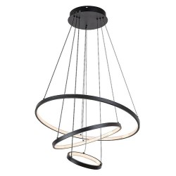 Pakabinamas šviestuvas Beliza LED 90W 3000, 4000, 6500K CCT keičiama balta spalva (Juoda)