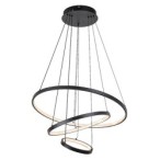 Pakabinamas šviestuvas Beliza LED 90W 3000, 4000, 6500K CCT keičiama balta spalva (Juoda)