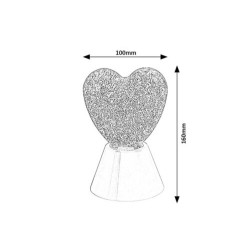 Stalinis šviestuvas Sparkly LED 0.8W (Balta)