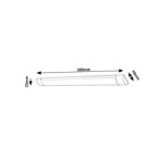 Baldinis šviestuvas Batten light2 LED 10W 4000K Neutrali balta (Balta)