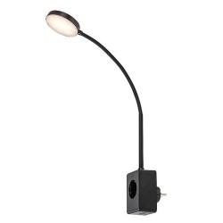Naktinis šviestuvas Tivro LED 4W 3000, 4000, 6000K CCT keičiama balta spalva (Juoda)