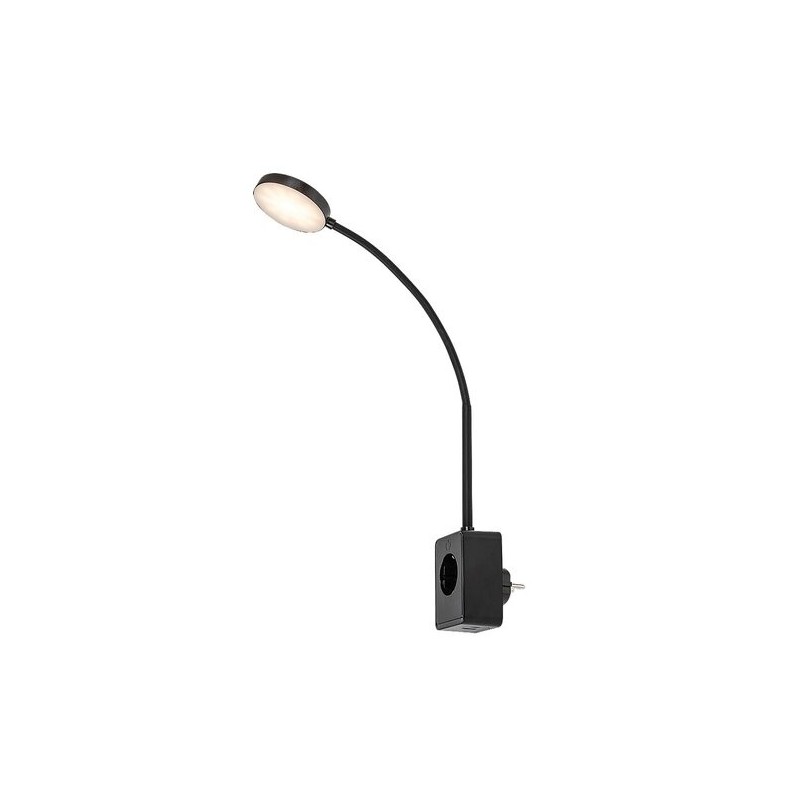 Naktinis šviestuvas Tivro LED 4W 3000, 4000, 6000K CCT keičiama balta spalva (Juoda)