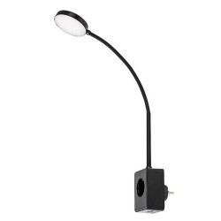Naktinis šviestuvas Tivro LED 4W 3000, 4000, 6000K CCT keičiama balta spalva (Juoda)