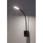 Naktinis šviestuvas Tivro LED 4W 3000, 4000, 6000K CCT keičiama balta spalva (Juoda)